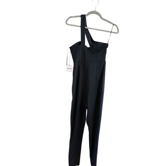Women's superdown Black One Shoulder Jumpsuit S - Picture 2 of 9